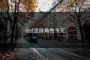 dnf选择角色卡死