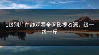 1级别片在线观看全网影视资源，级一级一斤