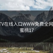 蜜桃TV在线入口WWW免费全网影视，蜜桃17