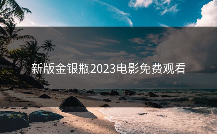 新版金银瓶2023电影免费观看